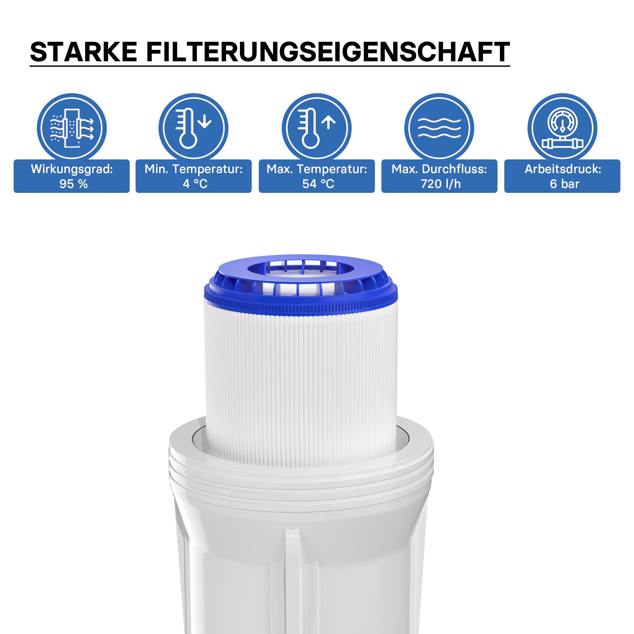 DAFI Bottiglia Filtrante Per Acqua, Cartucce Filtranti Incluso, con Filtro  a Carbone Attivo, Capacità ottimale