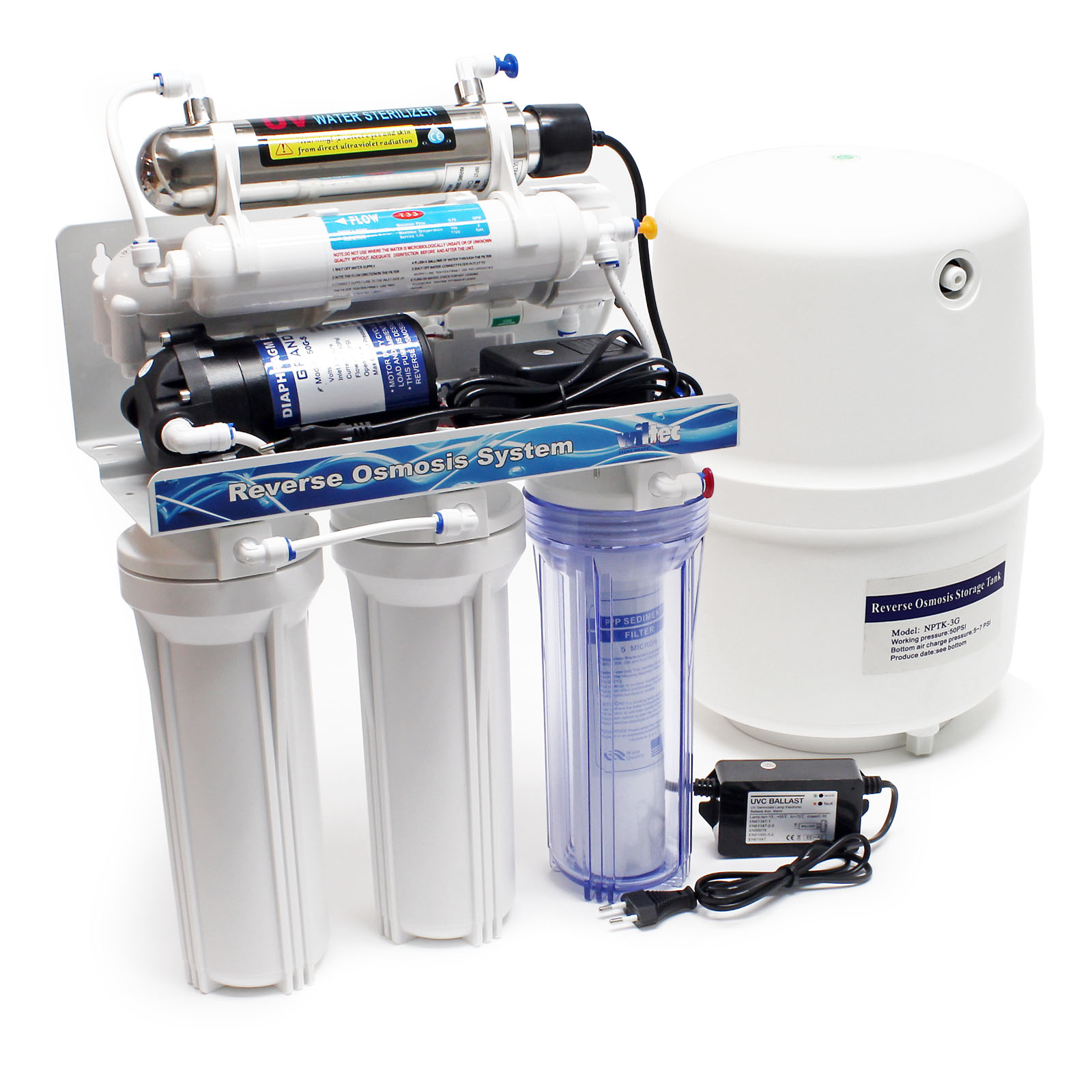 Purificador de agua de 6 etapas filtro ósmosis inversa sistema de
