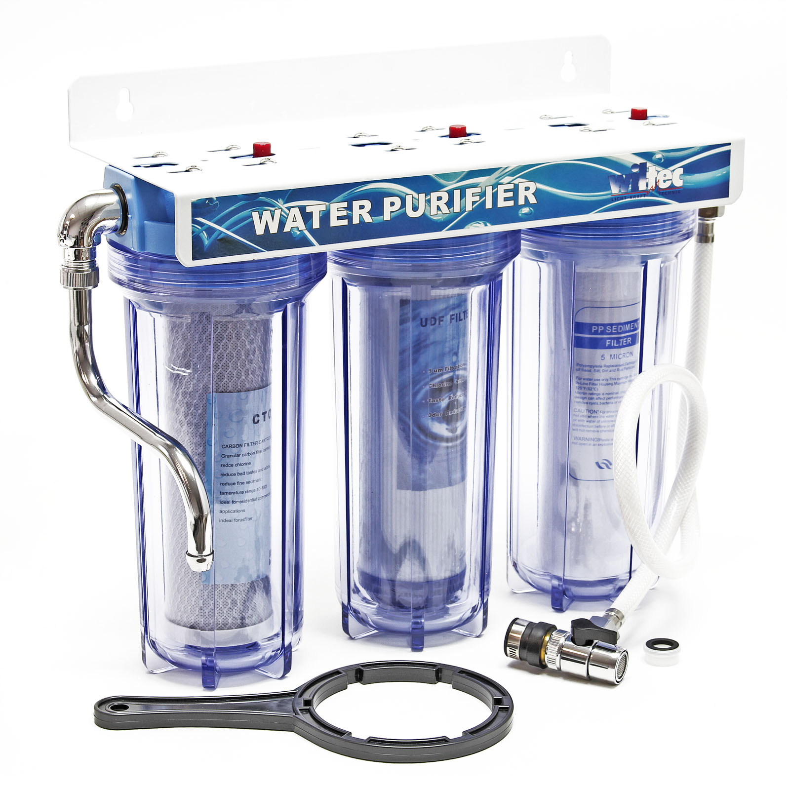 Wasserfilter Ersatz Set für 5 Stufen Umkehrosmose Filter Vorfilter